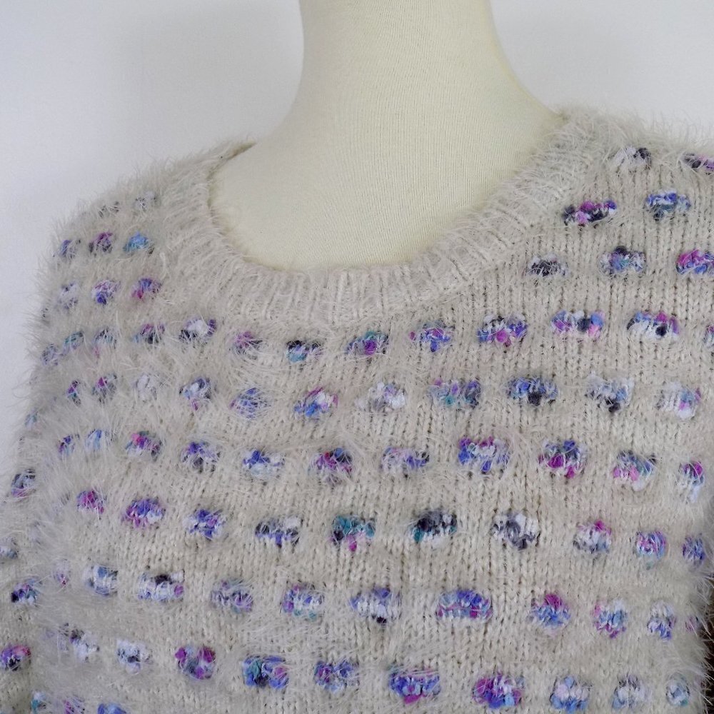 vintage pullover sweater knitwear cottage boho indie cozy fluffy
